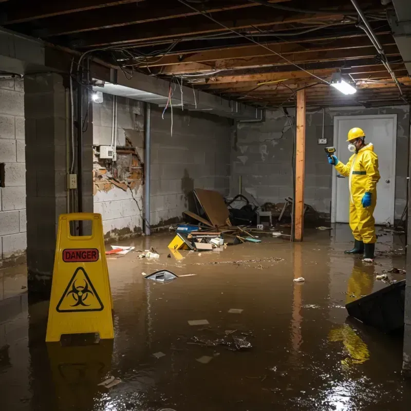 Flooded Basement Electrical Hazard in West Hurley, NY Property